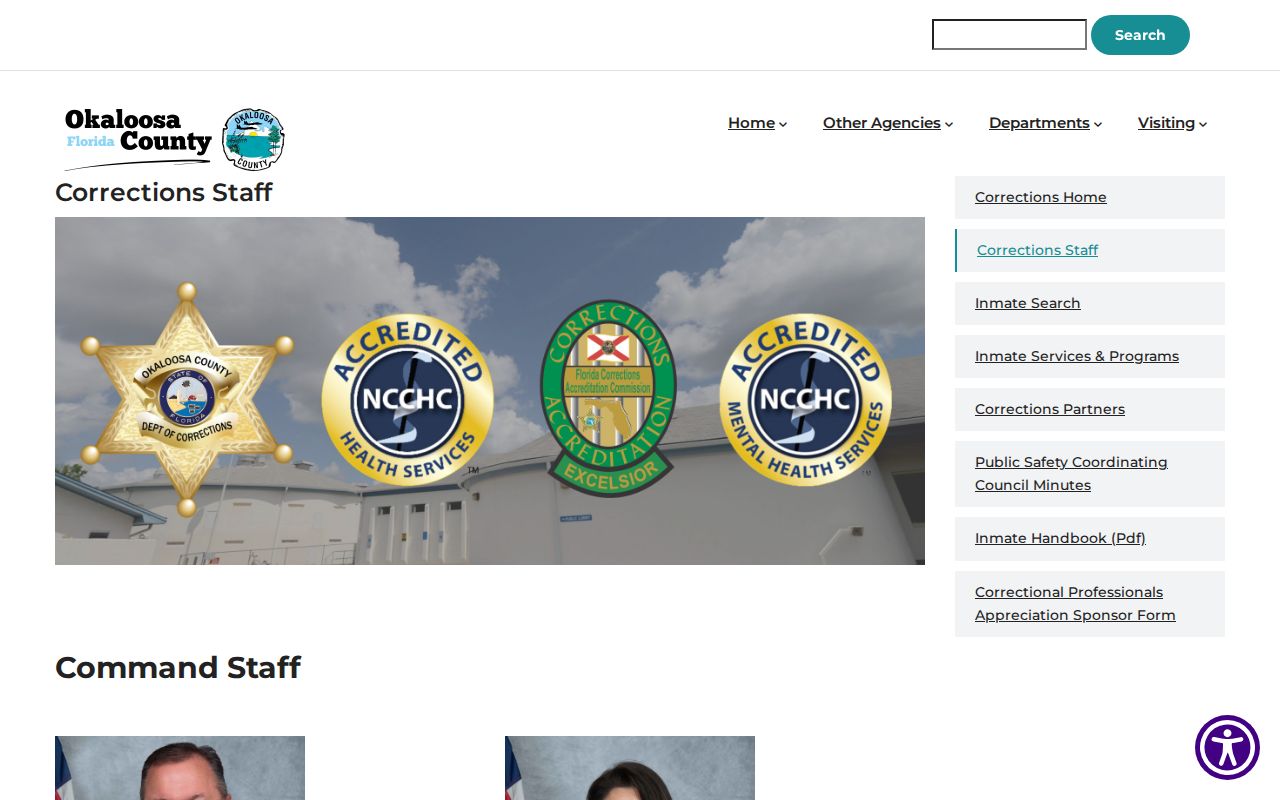 Okaloosa County arrest booking administration